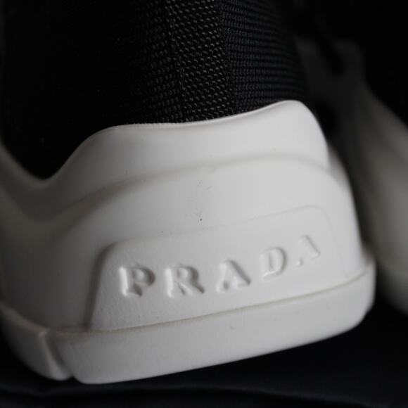 Prada Logo Speckled Lace Up Sneakers - Picture 12 of 15